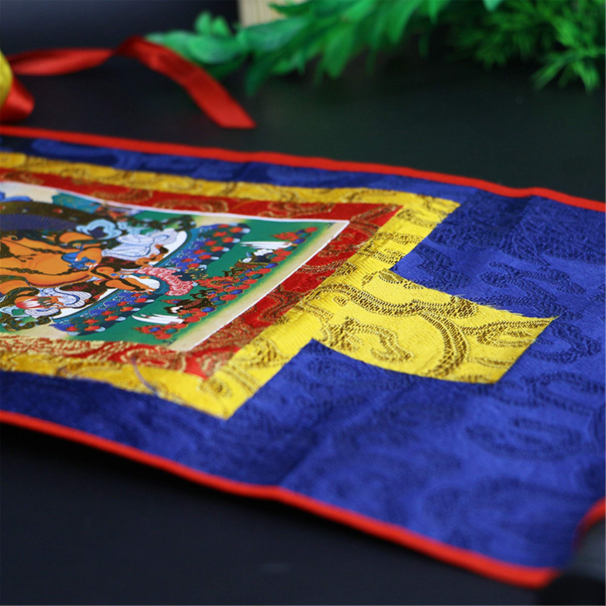 Amitayus Buddha Thangka Art - Tibetan Buddhist Tapestry for Home Decor, Meditation & Spiritual Relaxation | Perfect for Zen Spaces, Yoga Studios & Peaceful Living Rooms