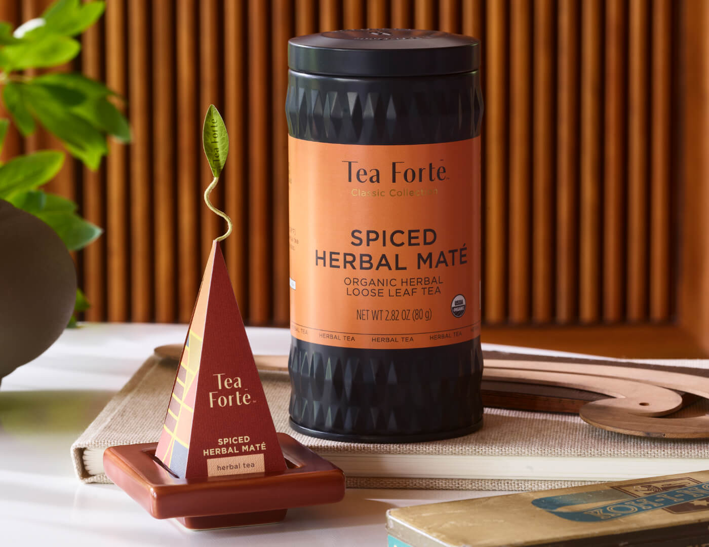 Premium Airtight Loose Leaf Tea Canisters - Spiced Herbal Maté Storage Containers for Freshness | Perfect for Kitchen, Pantry & Tea Lovers