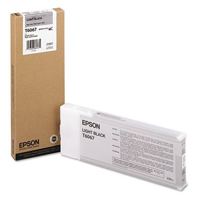 Epson T606700 (60) Light Black Ink Cartridge - High-Quality Inkjet Printer Supplies for Home, Office, and Photo Printing