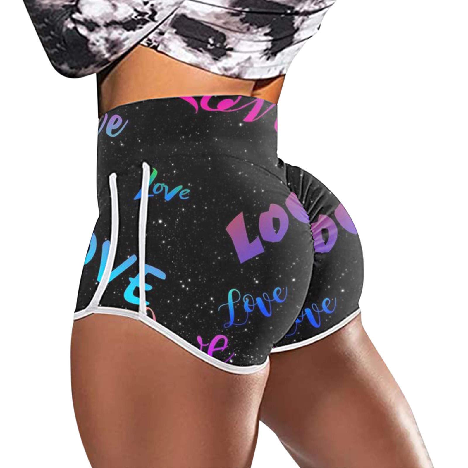 TikTok Booty Lifting Leggings for Women - High Waisted Gym Shorts with Tummy Control, Butt Lift Running & Workout Biker Shorts | Perfect for Yoga, Fitness & Casual Wear