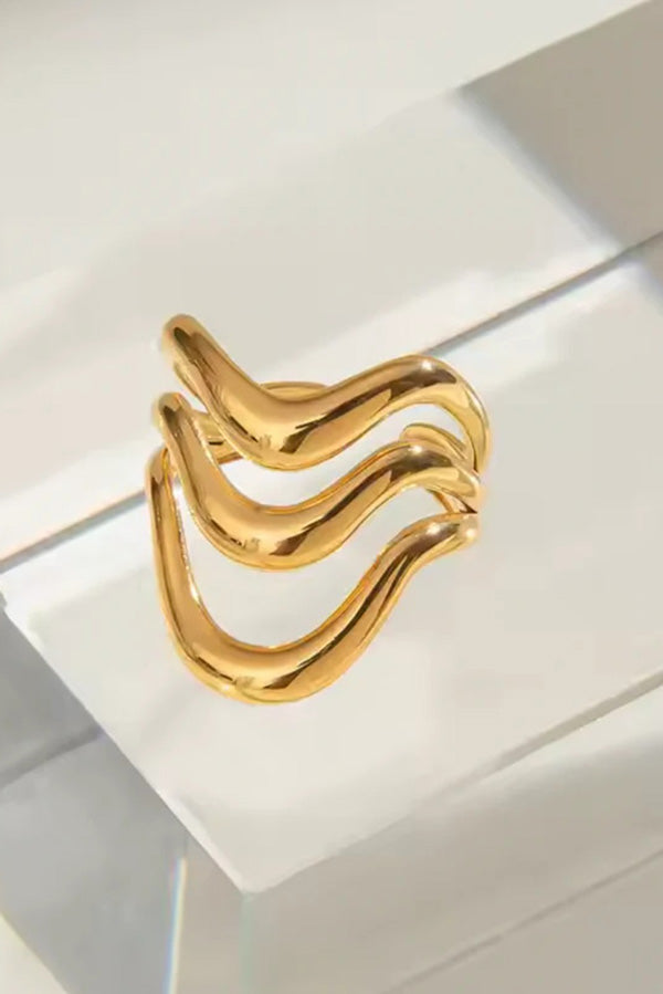 Trendy Adjustable Open Ring for Women - Unique Irregular Design - Perfect for Stacking, Layering & Everyday Wear