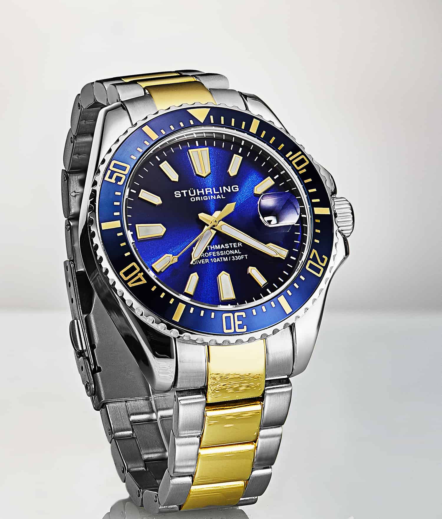 Depthmaster 3950A 42mm Quartz Diver Watch - Waterproof Luxury Dive Watch for Men - Perfect for Scuba Diving, Swimming & Outdoor Adventures
