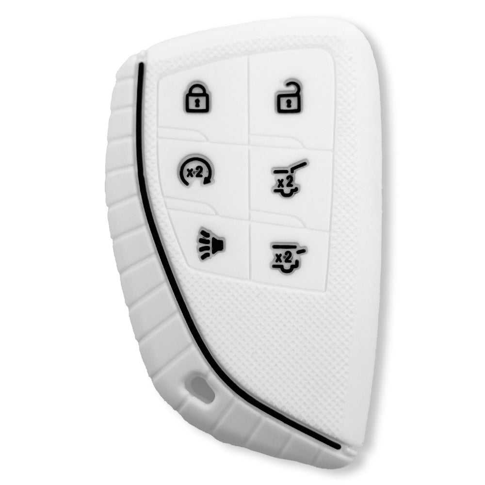 Premium 100% Silicone Rubber Key Fob Cover for 2021-2025 GMC Yukon/XL/Denali & Chevy Tahoe/Suburban (5th Gen) - Durable Protection, Multiple Color Options - Perfect for Daily Use, Travel & Vehicle Security