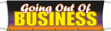Going Out of Business Sale - Giant Outdoor Banner for Store Closing & Clearance Events | Perfect for Retail Stores, Liquidation Sales & Promotional Signage