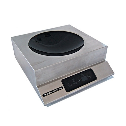 Equipex GLW3500 Commercial Countertop Induction Wok Range - 3500W Electric Burner for Asian Cooking, Stir-Frying & Restaurant Use
