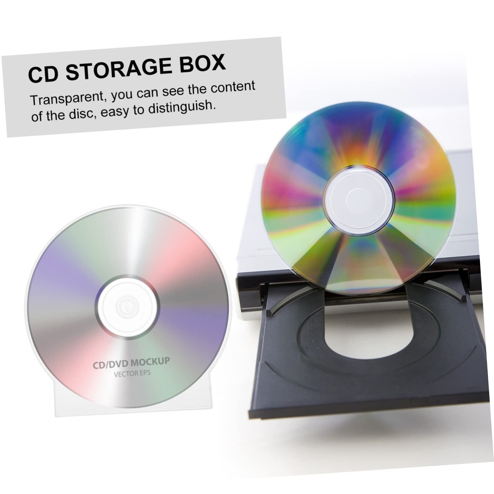 BESTonZON 15-Pack Clear Clamshell CD/DVD Cases - Jewel Case Protector with Secure Snap Closure for Music, Movies & Data Discs | Perfect for Home Collections, Office Archives & Media Storage