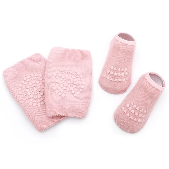 Baby Crawling Guard Set - Soft Knee & Elbow Pads for Toddlers Learning to Walk - Home Safety Protection for Hardwood Floors & Carpet