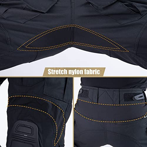 G3 Combat Pants with Knee Pads - Tactical Military Trousers for Men | Ripstop Camo Hunting & Airsoft Pants | Outdoor Adventure, Range Training & Tactical Missions