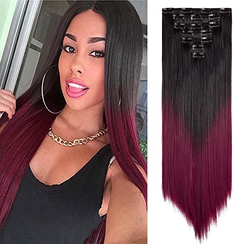 Black To Wine Red(Straight)