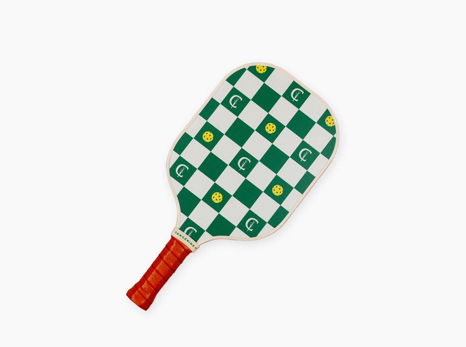 Criquet x Tangerine Premium Pickleball Paddle - Checker Green | Lightweight & Durable | Perfect for Outdoor & Indoor Pickleball Games
