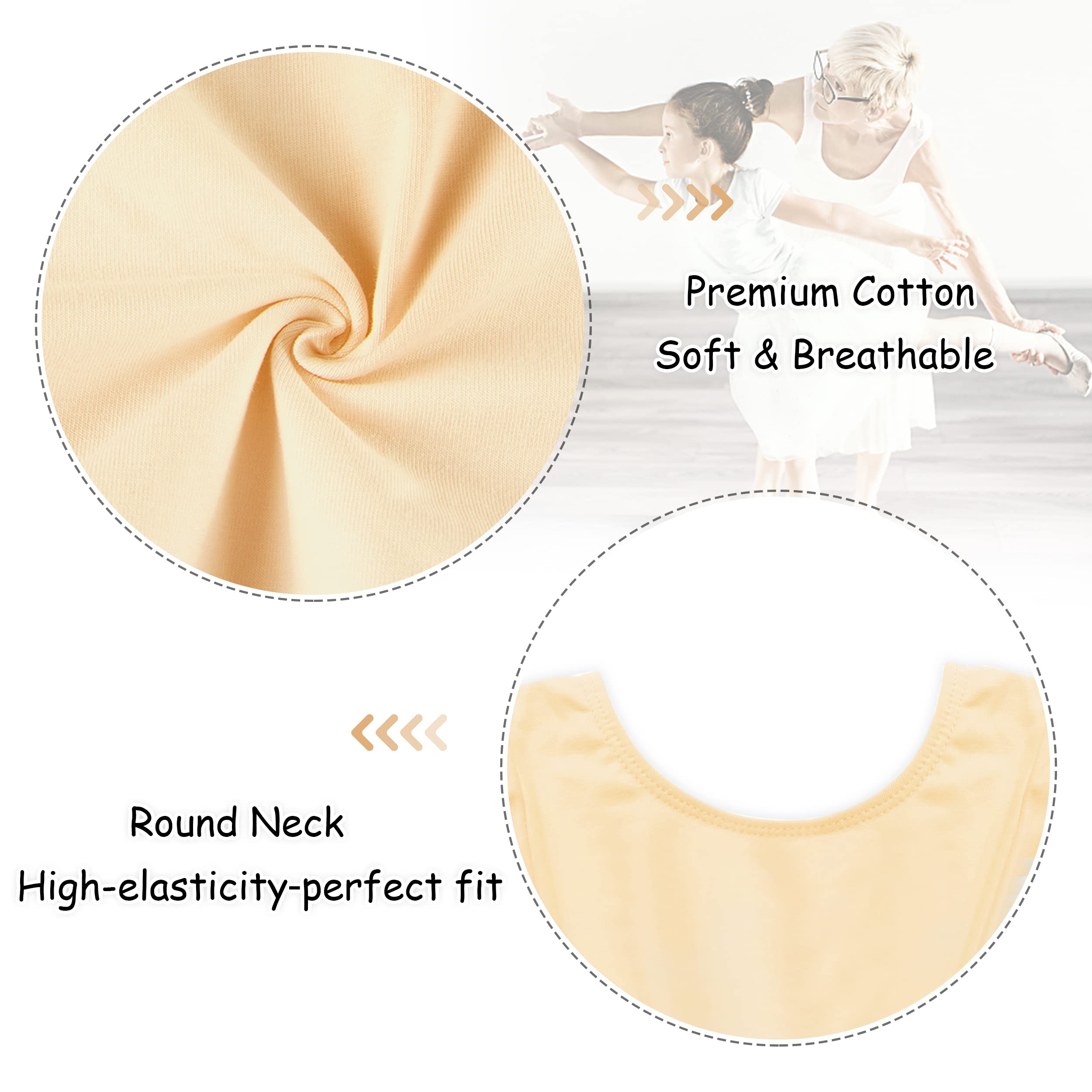 DANSHOW Girls' Long Sleeve Leotard for Gymnastics, Dance & Ballet - Stretchable Basic Team Leotard for Toddlers - Perfect for Dance Classes, Recitals & Gymnastics Practice