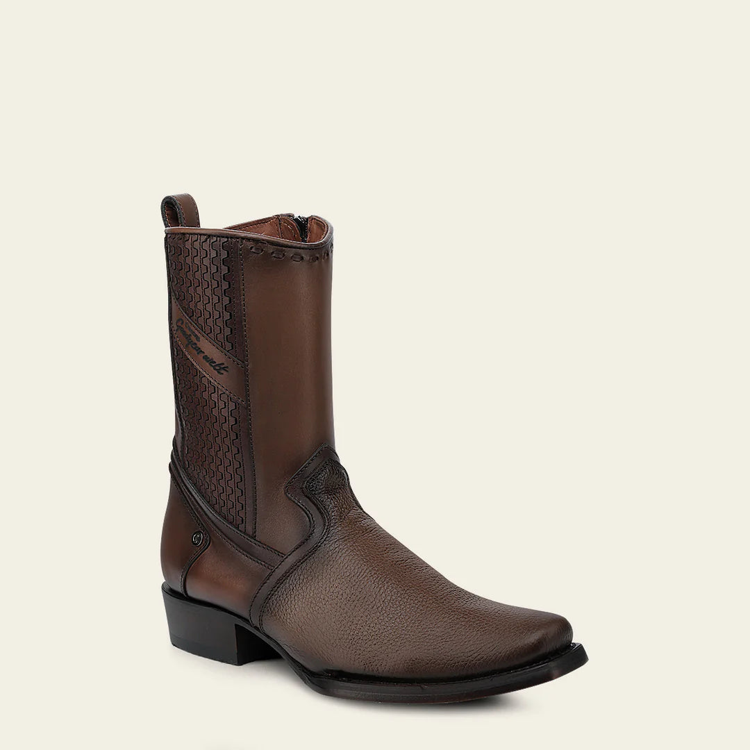 1J3FRS Cuadra Men's Honey Dress Cowboy Boots - Genuine Cowhide Leather Western Boots for Riding, Dancing & Country Style Outfits