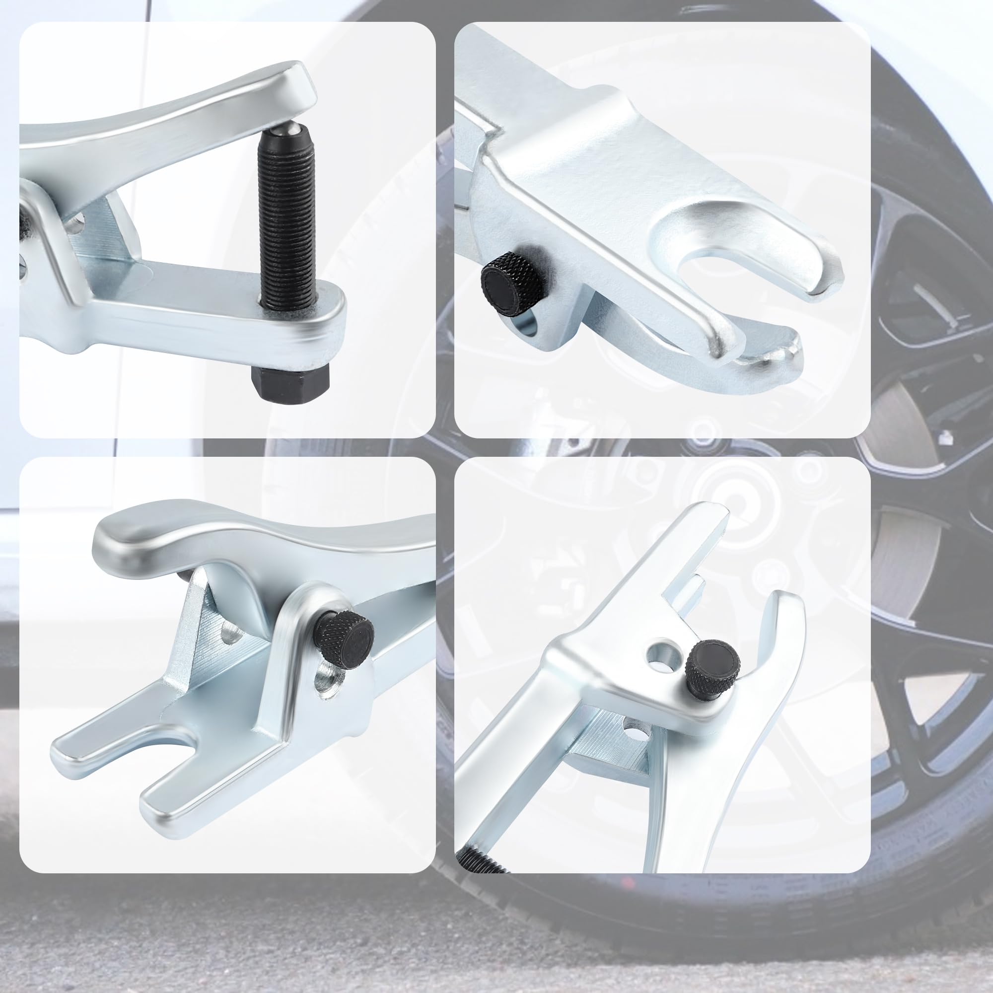 Heavy Duty Ball Joint Separator Tool - Adjustable Tie Rod Removal Tool & Ball Joint Puller for Cars, Trucks, SUVs - Universal Automotive Repair Tool for Suspension & Steering System Maintenance