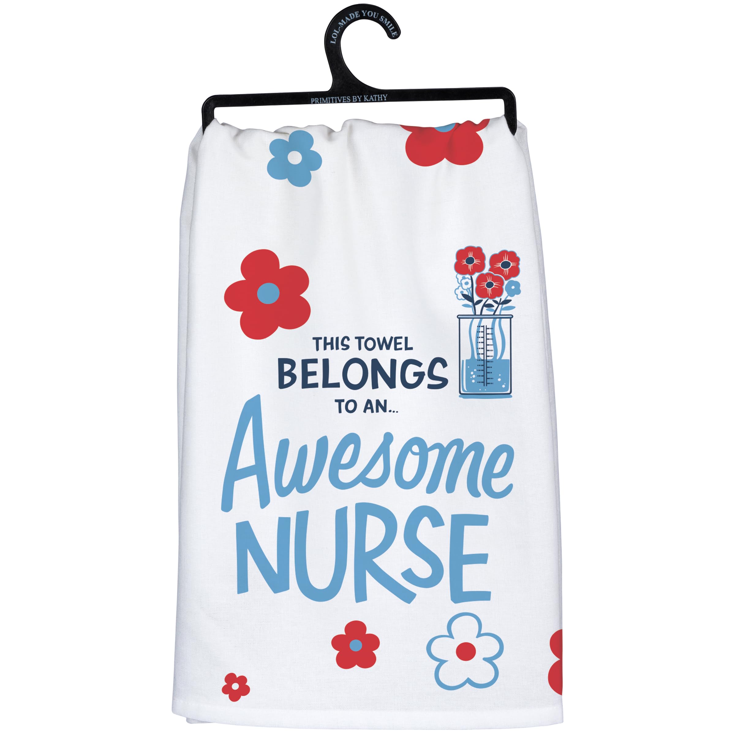 Primitives by Kathy Awesome Nurse Decorative Kitchen Towel - Funny Gift for Nurses, Medical Professionals & Healthcare Workers - Perfect for Hospitals, Clinics & Home Use
