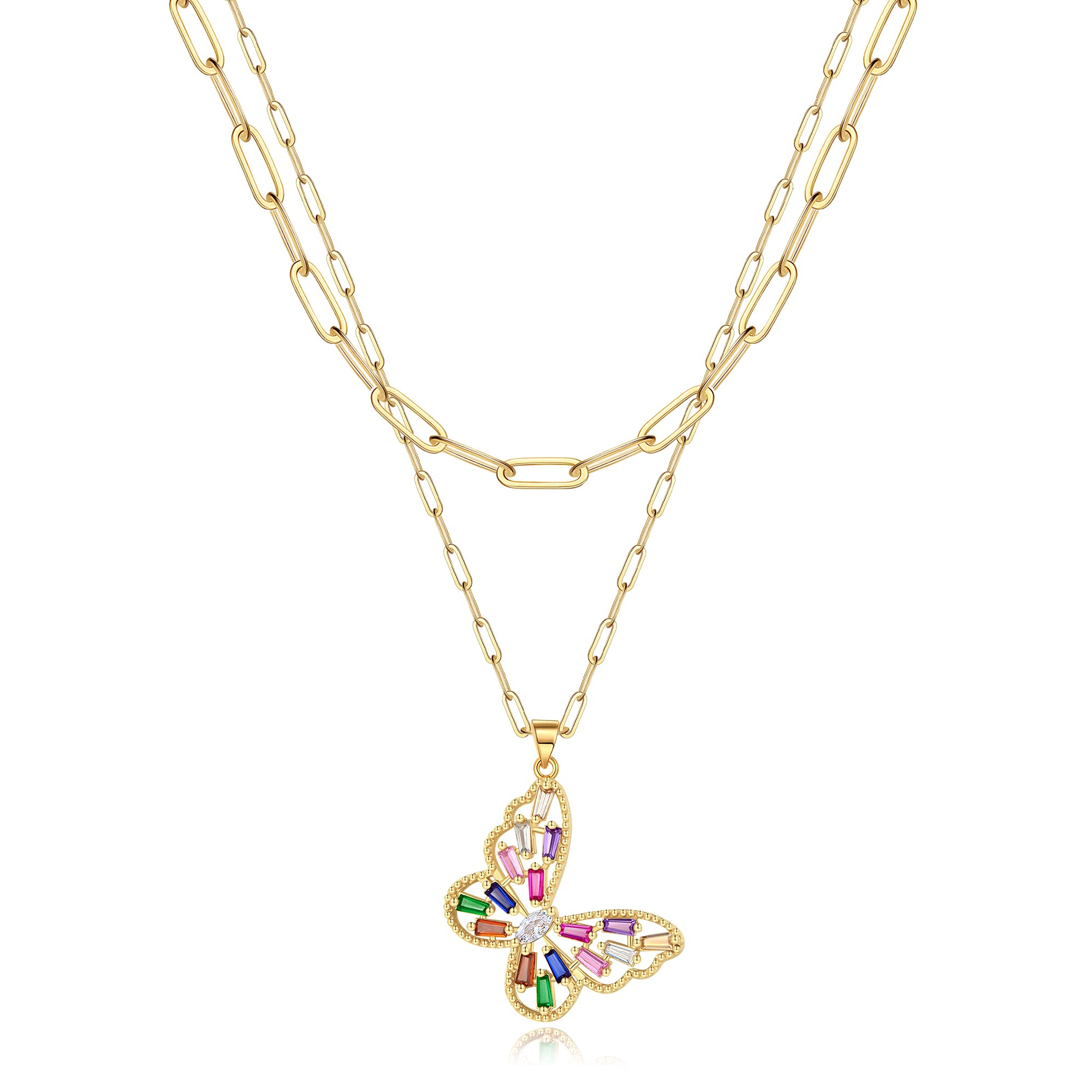 Turandoss 14K Gold Plated Dainty Choker Necklace for Women - Handmade Medallion Snake Link Chain with Cross, Star & Moon Charms | Adjustable Minimalist Jewelry for Everyday Wear, Date Night & Gifts