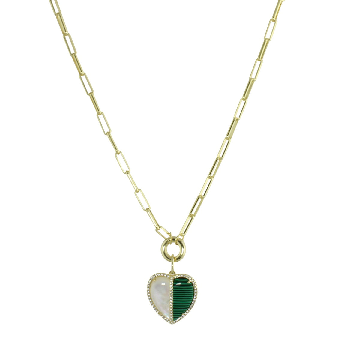 Exquisite Half Pearl Heart Long Necklace for Women - Elegant Layering Jewelry for Weddings, Parties & Special Occasions