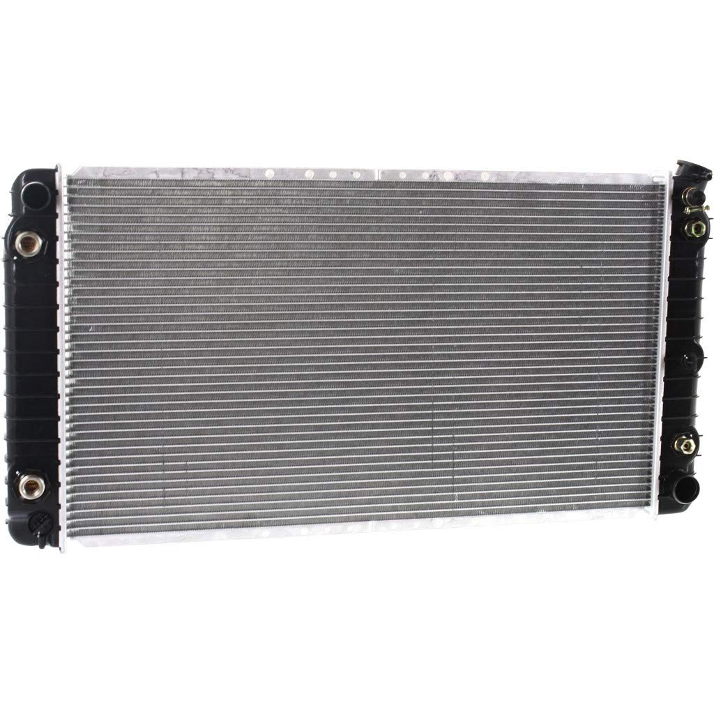 1991-1992 Chevy Caprice Replacement Radiator with Engine Oil Cooler - 1-Row Aluminum Core & Plastic Tank - GM3010136 52480055 - Perfect for Classic Car Restoration & Cooling System Upgrades