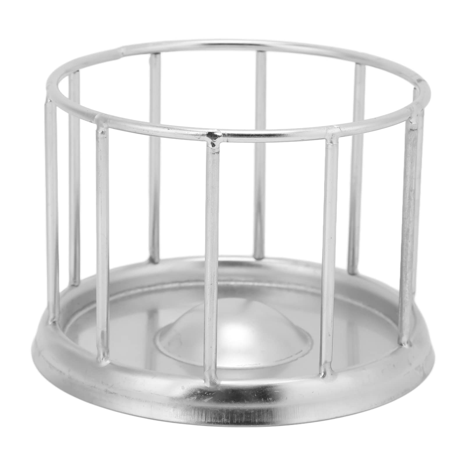 Stainless Steel Reptile Food Dish - Round Railing Design Water Tray for Tortoise, Lizard & Turtle - Durable Pet Feeding Bowl for Vivarium, Home or Pet Store Use - Perfect for Easy Cleaning & Hygienic Reptile Feeding