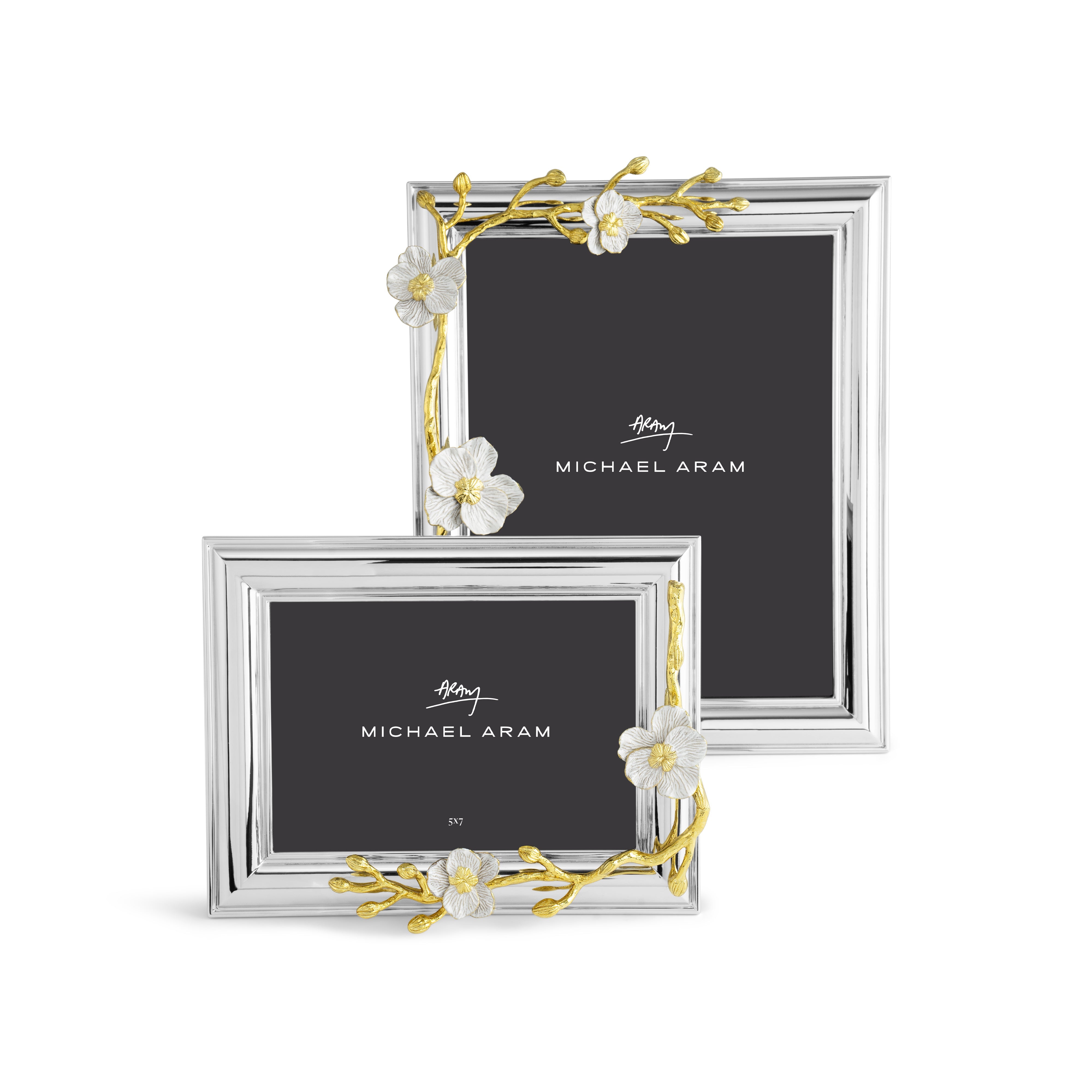 Elegant Orchid Picture Frame - Floral Wall Decor for Home & Office - Perfect for Wedding, Anniversary & Birthday Gifts - Display Your Precious Memories in Style