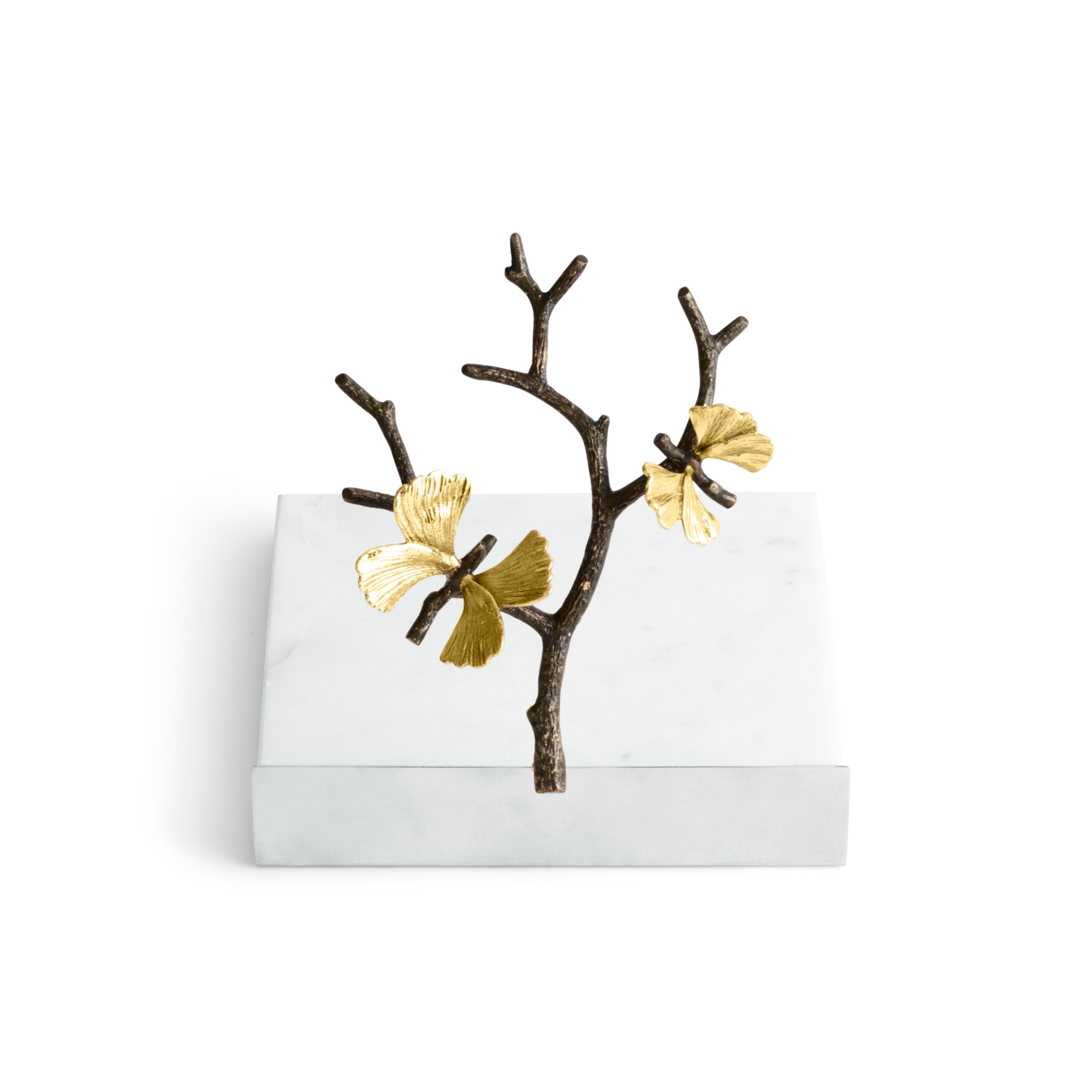 Elegant Butterfly Ginkgo Napkin Holder - Stainless Steel Tableware Organizer for Dining, Kitchen, and Party Decor