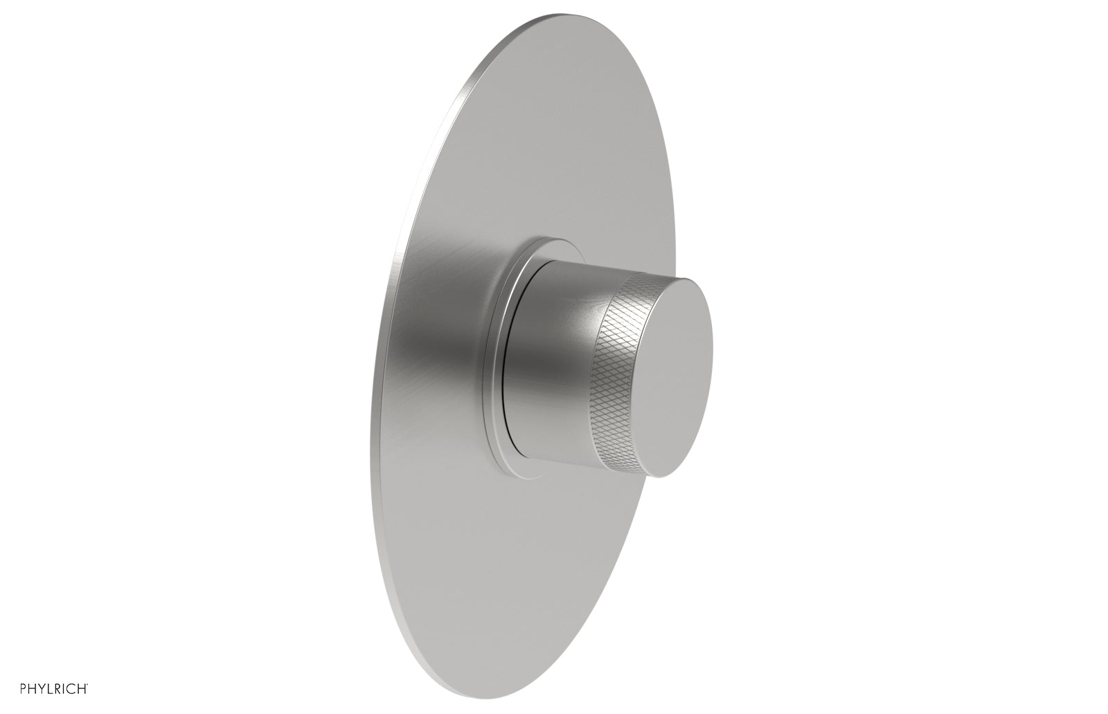 BASIC II Pressure Balance Round Shower Plate & Handle Trim Kit with Knurled Handle - 4 180 GPM Flow Rate - Perfect for Bathroom Renovation and Modern Home Upgrade