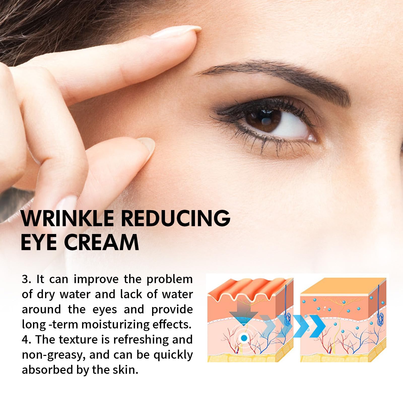 Premium Anti-Aging Eye & Neck Firming Cream - Wrinkle Reducer, Dark Circle Treatment & Skin Tightening Solution for Youthful Glow | Day & Night Use for Face, Under Eyes & Décolletage