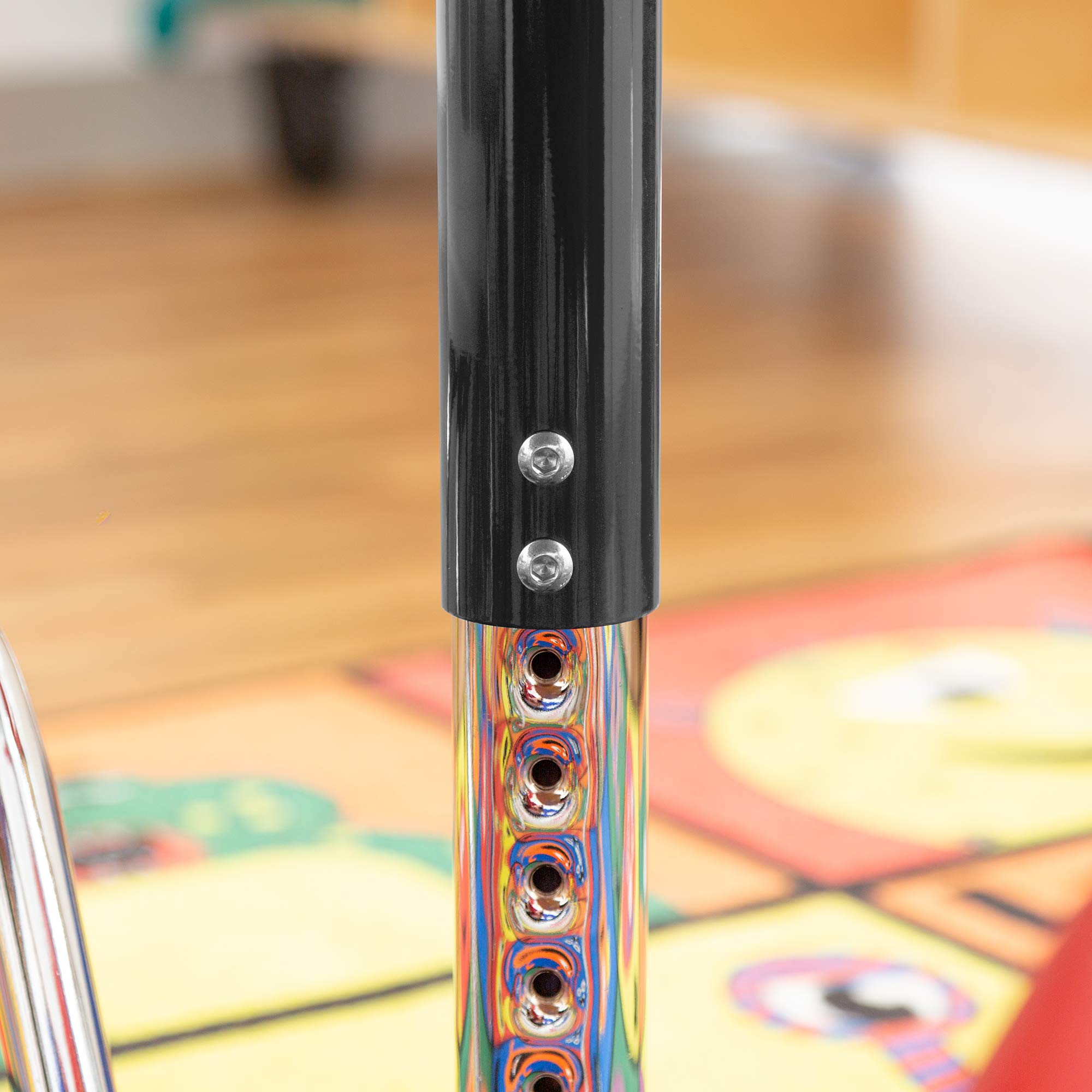 Adjustable Height Round Preschool Activity Table with Casters - 30
