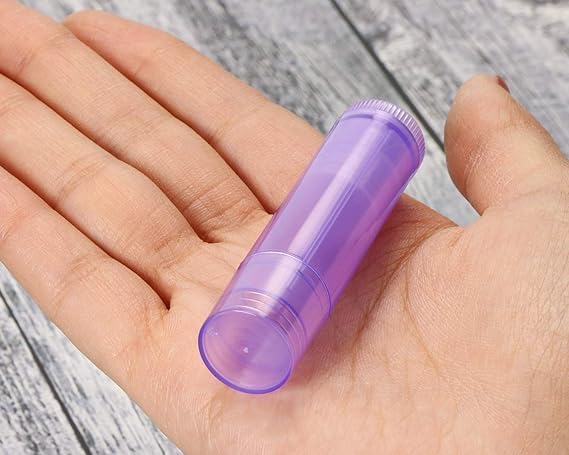 Hunky Dory 4-Piece 5 Gram Purple Cosmetic Containers for Lip Balm, Essential Oils & Makeup | Travel-Friendly Mini Storage Jars for Chapstick, Creams & Beauty Products