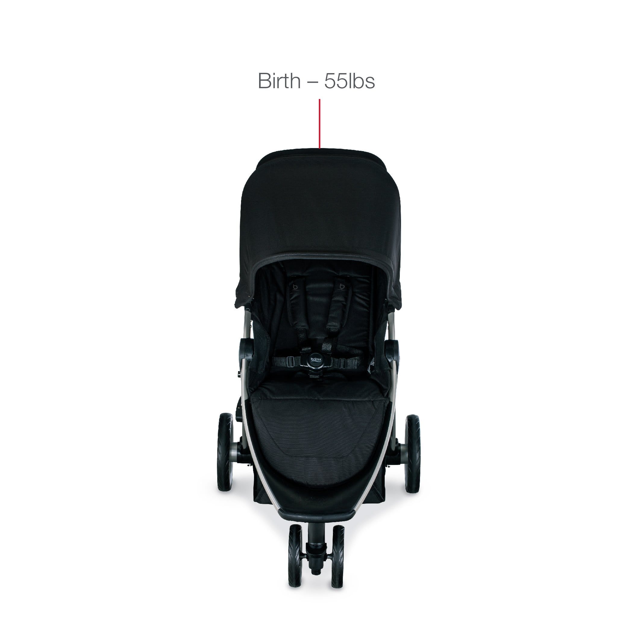 Britax B Lively Lightweight Stroller for Babies & Toddlers - Compact Fold, Smooth Ride - Perfect for Travel, Shopping & Daily Walks