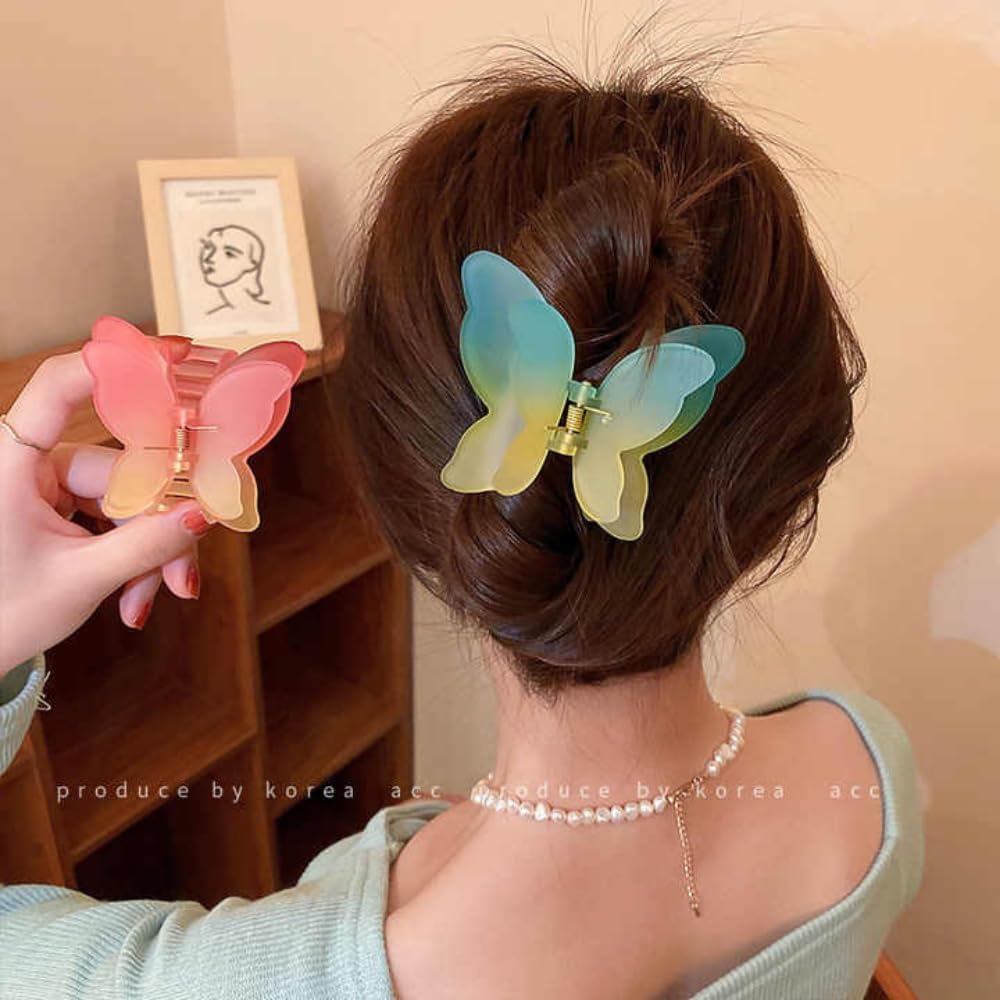 Skvilla Hair Claw Clips for Women - 3 Pack Strong Hold Matte Hair Clips for Thick Hair, Fashion Hair Styling Accessories for Girls - Perfect for Workouts, Office & Everyday Hairstyles