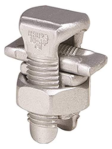Burndy Split-Bolt Connector 1/0 AWG to 350kcmil - 2 Pack - Electrical Wire Connector for Copper and Aluminum Cables - Ideal for Power Distribution, Grounding, and Industrial Applications