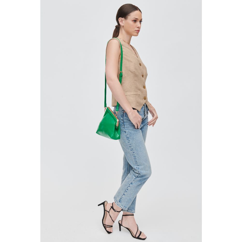 Yanira Genuine Leather Crocodile Embossed Crossbody Bag for Women - Stylish and Durable Handbag for Work, Travel, and Everyday Use