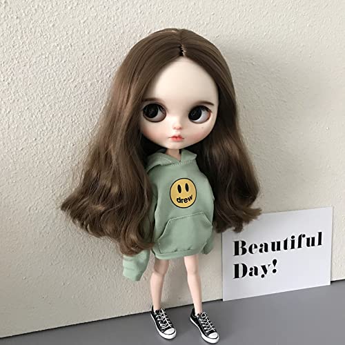 Cukelove Blythe Doll Clothes Set for 30cm 1/6 BJD Dolls - Green Outfit for Dress Up Play