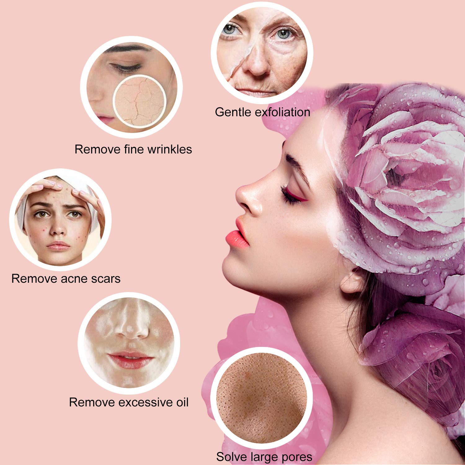 Yofuly Diamond Microdermabrasion Machine - Professional 65-68cmHg Suction Power for Home Facial Skin Care | At-Home Spa Treatment & Anti-Aging Skin Rejuvenation