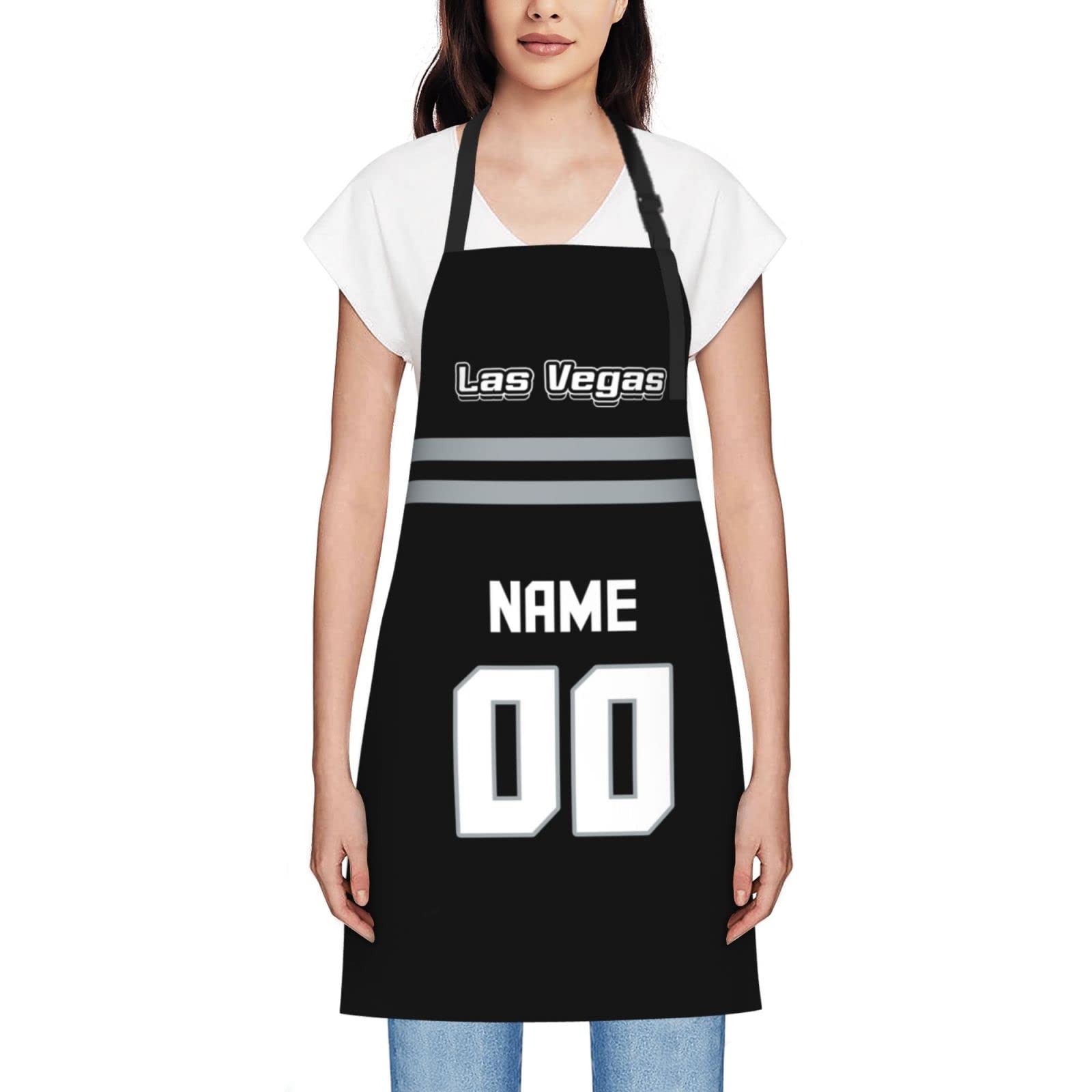 Custom Football Aprons for Men & Women - Personalized Waterproof Kitchen Cooking Apron - Great Gift for Dad, BBQ Fans & Sports Lovers - Perfect for Grilling, Baking & Game Day Parties
