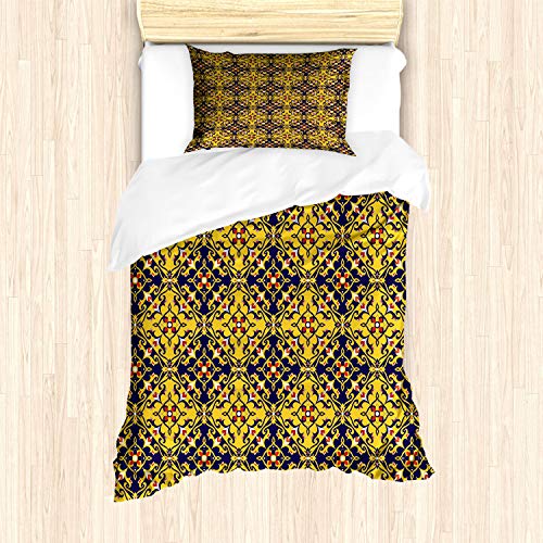 Mustard and Dark Indigo
