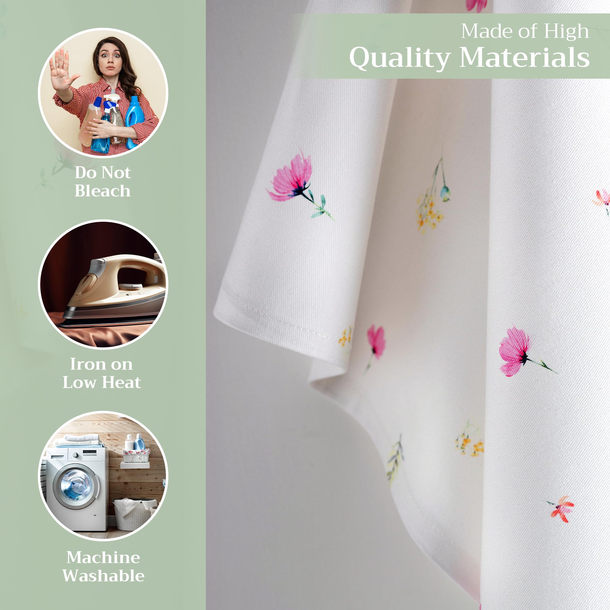 Premium 100% Cotton Kitchen Towels Set of 3 - Absorbent Dish Cloths 27.5