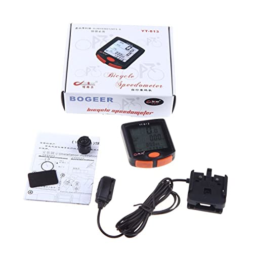 Wireless Bike Computer with Speedometer & Odometer - Waterproof Cycling Computer with Backlight for Road & Mountain Bikes - Track Speed, Distance & Ride Time for Training & Outdoor Adventures
