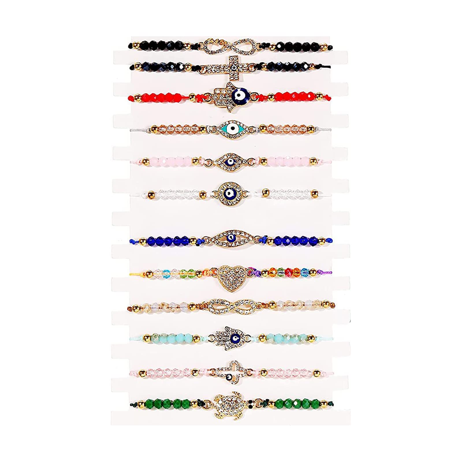 Evil Eye Protection Bracelet for Women & Men - Adjustable Red & Black String Knot Bracelet, Lucky Anklet for Good Fortune - Perfect for Daily Wear, Gifts, Spiritual Protection & Fashion Accessories