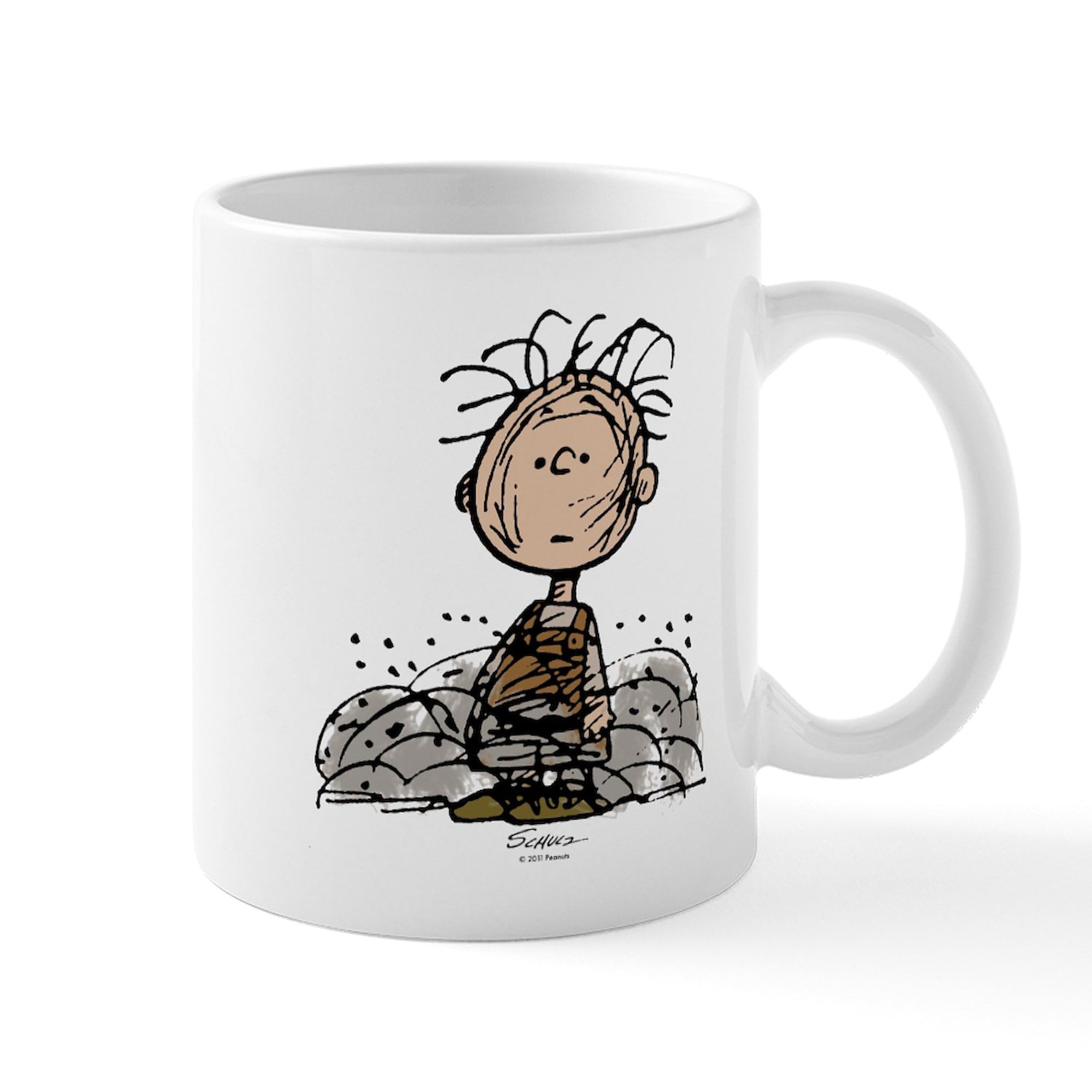 Pigpen Themed 11 oz (325 ml) Ceramic Coffee Mug - Perfect for Peanuts Fans, Office Use & Gift Giving