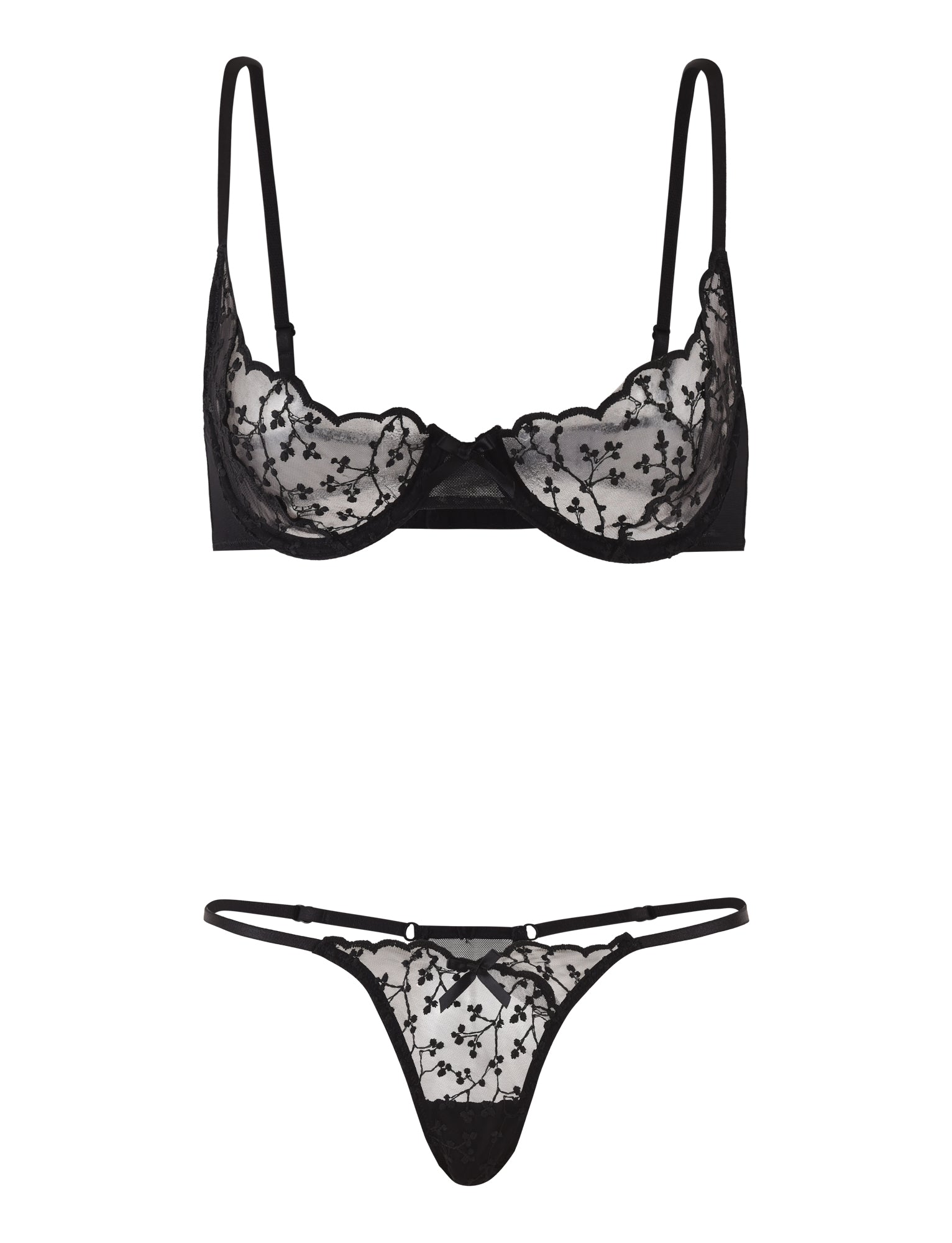 TALYAH Black Women's 2-Piece Outfit Set - Stylish Matching Top & Bottom for Casual Wear, Date Night, and Office Outfits