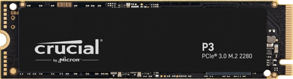 Crucial P3 2TB PCIe 3.0 NVMe M.2 SSD - 3D NAND Internal Solid State Drive with 3500MB/s Read Speed (CT2000P3SSD8) - Perfect for Gaming, Video Editing & PC Upgrades