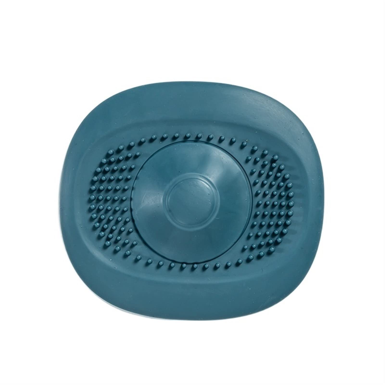 DIGUCFH Silicone Sink Drain Strainer - Hair Catcher for Kitchen & Bathroom - Anti-Clogging Shower Floor Drain Cover - Blue (Perfect for Preventing Hair Clogs in Showers, Sinks, and Bathtubs)