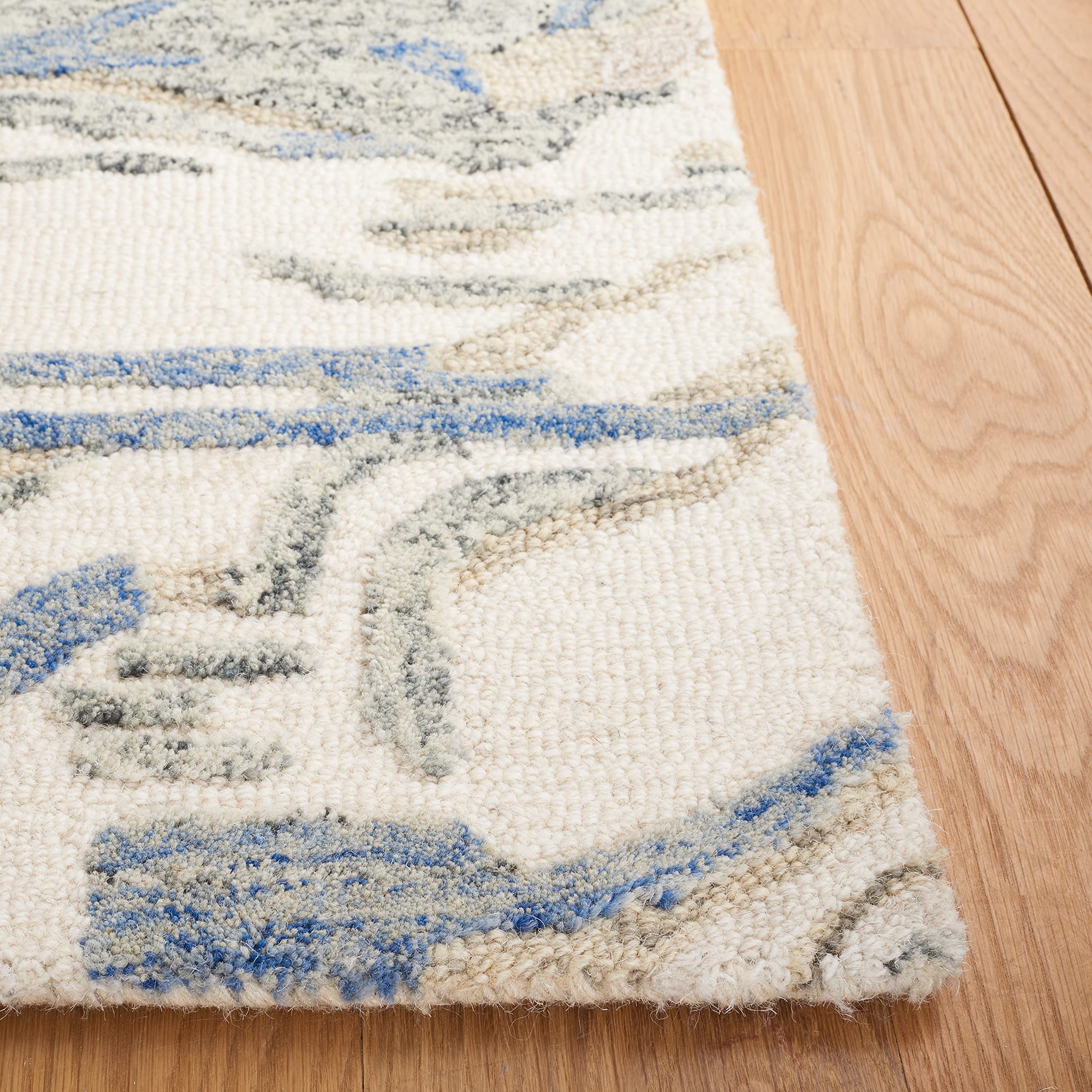 SAFAVIEH Metro Collection 8' x 10' Ivory/Natural MET902A Handmade Premium Wool Area Rug for Living Room, Dining Room & Bedroom | Soft & Durable Floor Covering for Home Decor