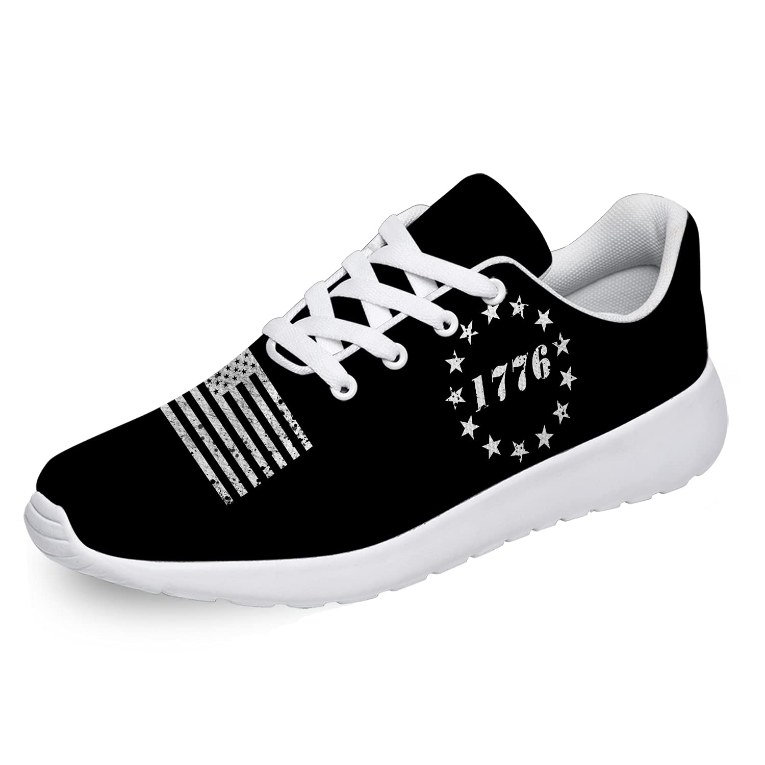 **American Flag Shoes for Men & Women - Lightweight Running, Walking, Tennis Sneakers - Comfortable Athletic Sports & Jogging Shoes - Perfect Golf & Casual Wear - Great Gift Idea for Him & Her**    *(Ideal for Patriotic Events, Workouts, Gym, Outdoor Activities & Everyday Fashion)*