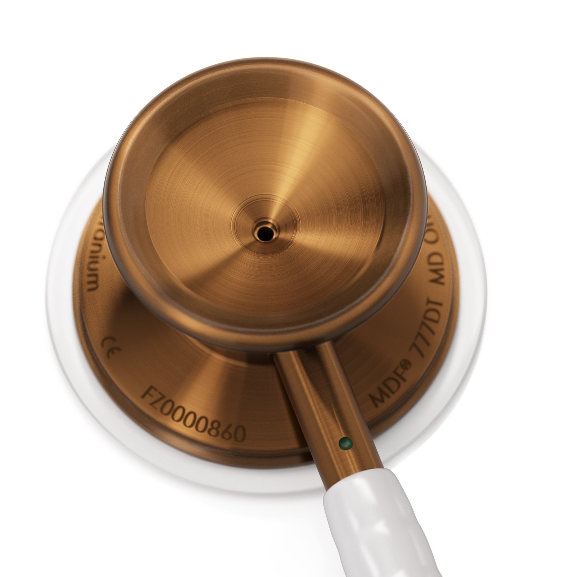 MD One® Epoch® Titanium Adult Stethoscope - White/Cyprium Finish | Premium Medical Stethoscope for Doctors, Nurses & Healthcare Professionals | Ideal for Clinical Use, Patient Exams & Emergency Care