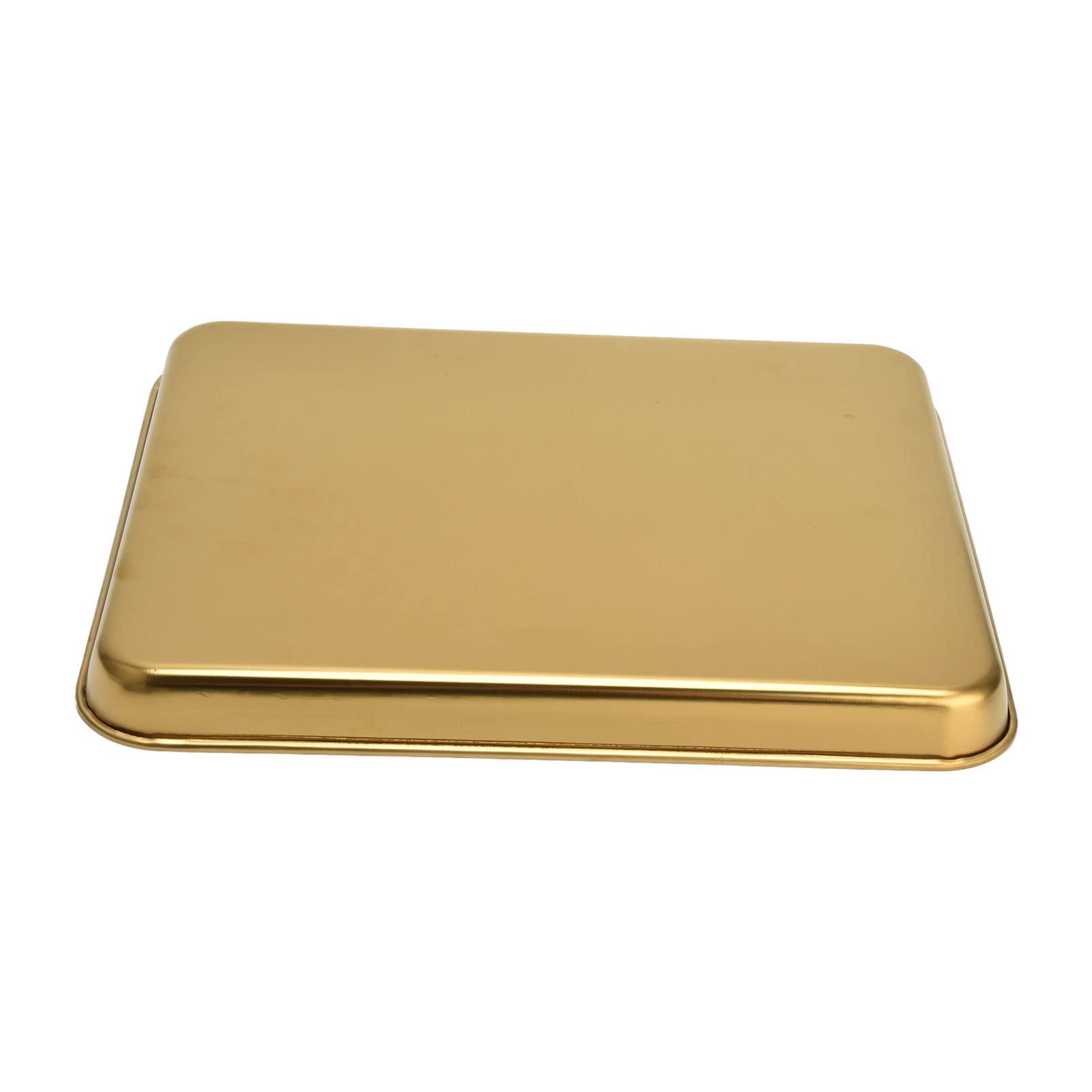 Stainless Steel Serving Trays - Gold Metal Food Trays for Restaurants & Home Use | Decorative Storage & Jewelry Display Tray | Perfect for Dining, Entertaining & Organizing