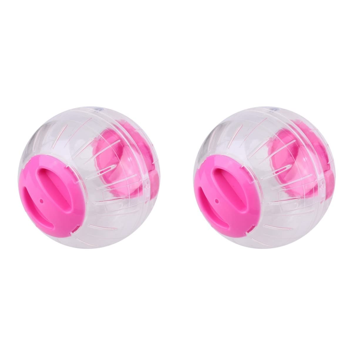 Balacoo 2-Pack Transparent Hamster Exercise Ball with Removable Wheel - Mini Hamster Running Ball for Small Pets - Perfect for Playtime, Exercise & Safe Indoor Exploration