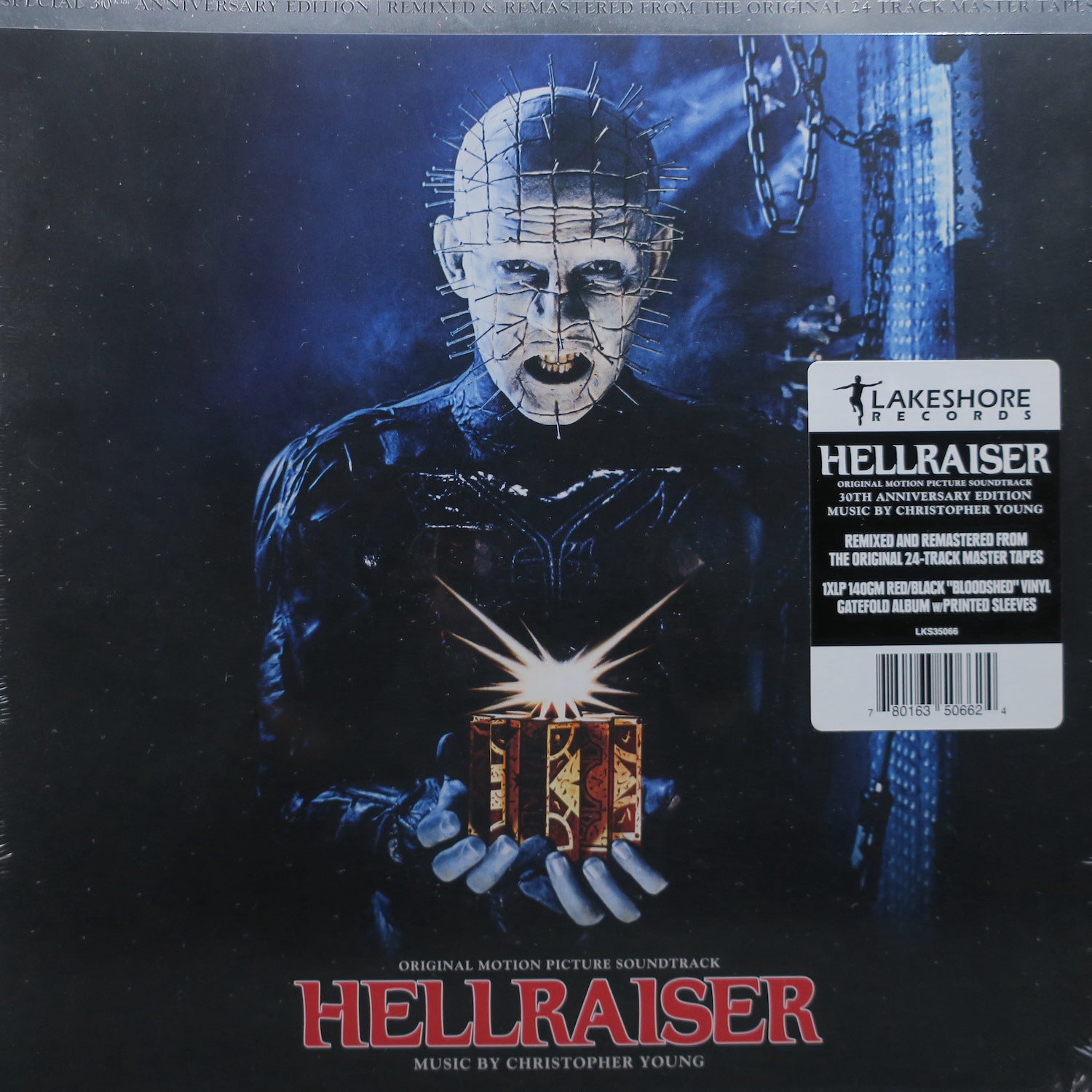 HELLRAISER Original Motion Picture Soundtrack 30th Anniversary Limited Edition RED/BLACK Vinyl LP - Horror Movie Collector's Item for Home Theater & Music Enthusiasts