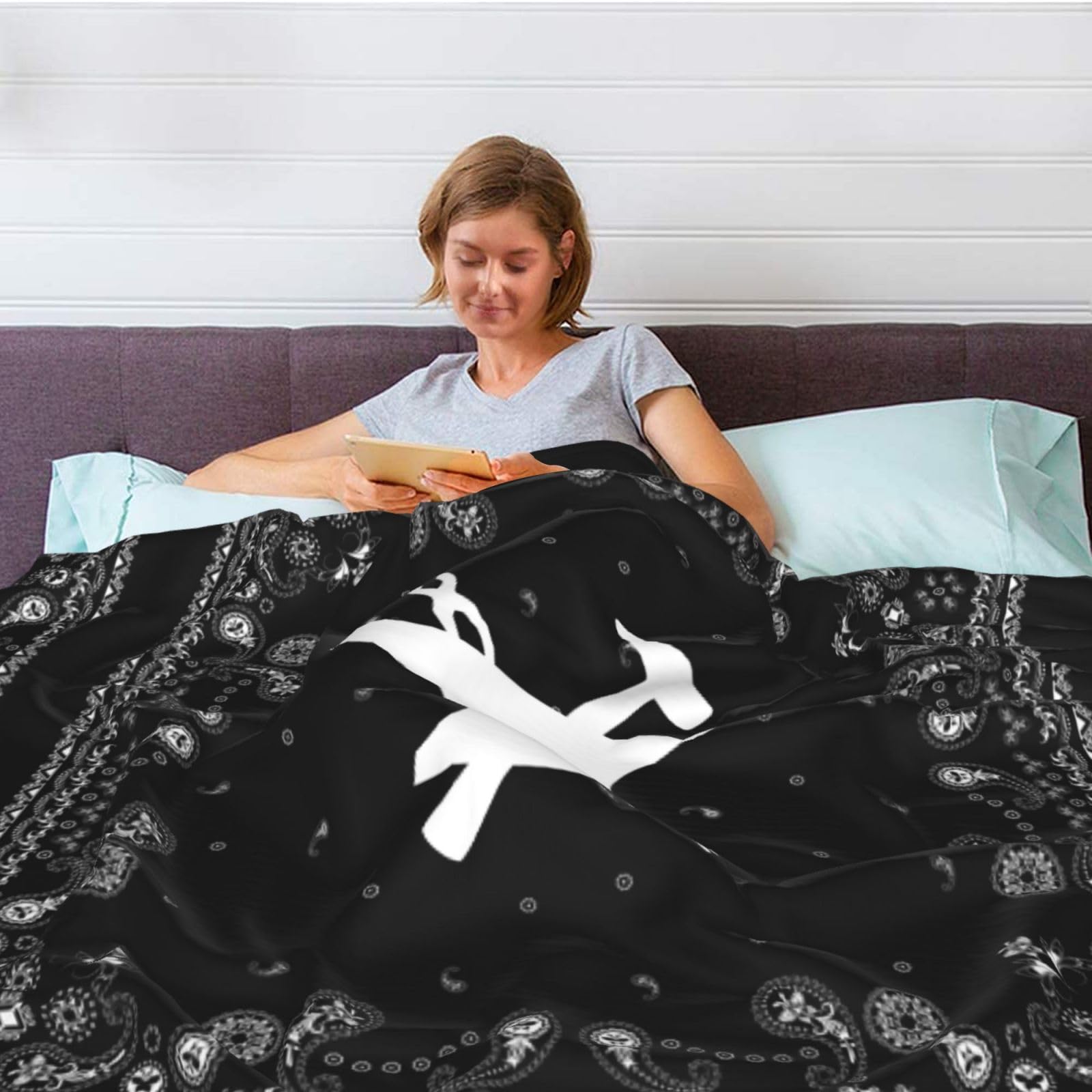 Blacksmith Hammer Logo Throw Blanket - Soft Fuzzy Plush Lightweight Blanket for Couch, Sofa or Bed - Perfect for Cozy Nights, Movie Time and Home Decor
